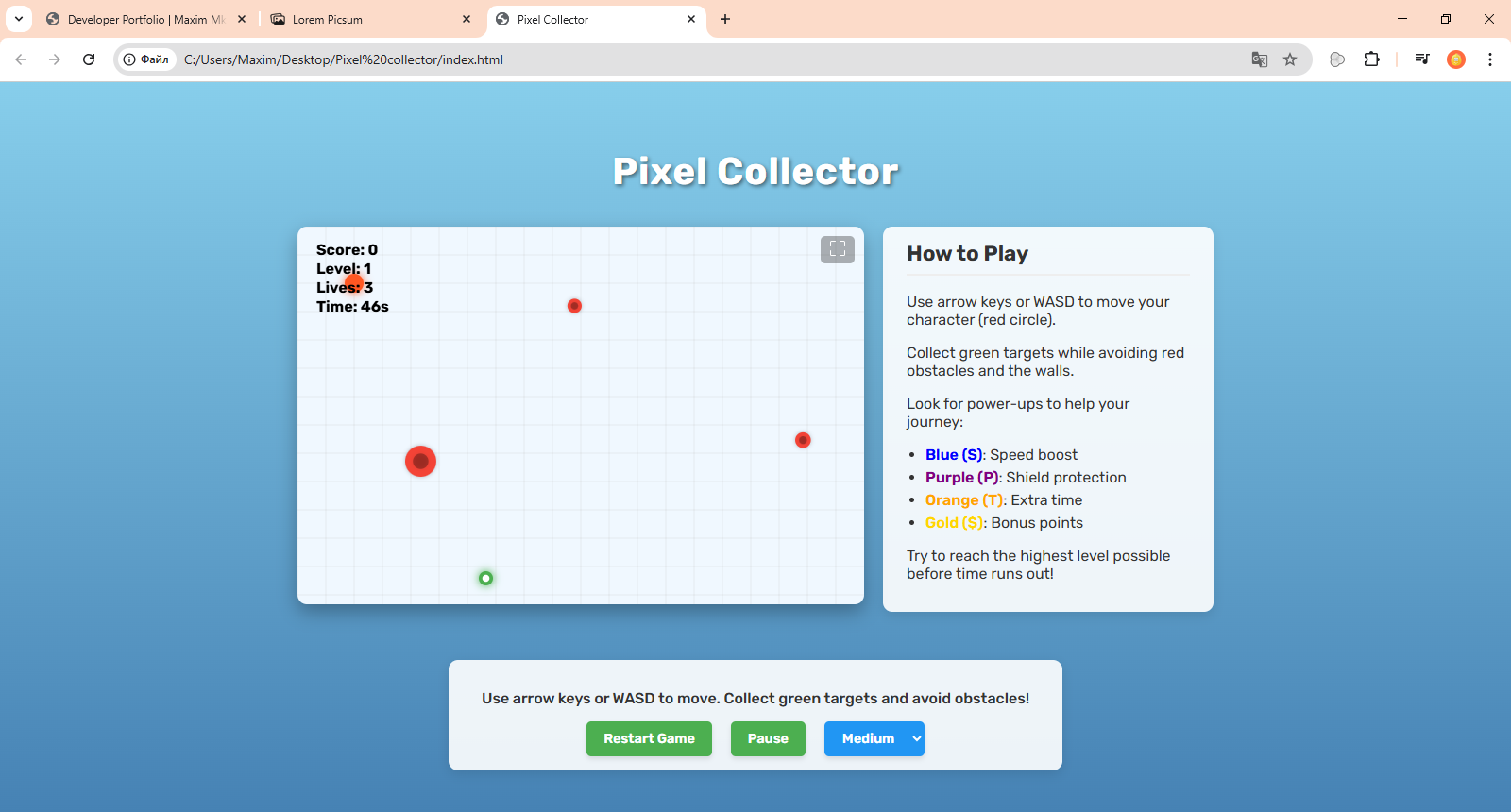 Pixel Collector